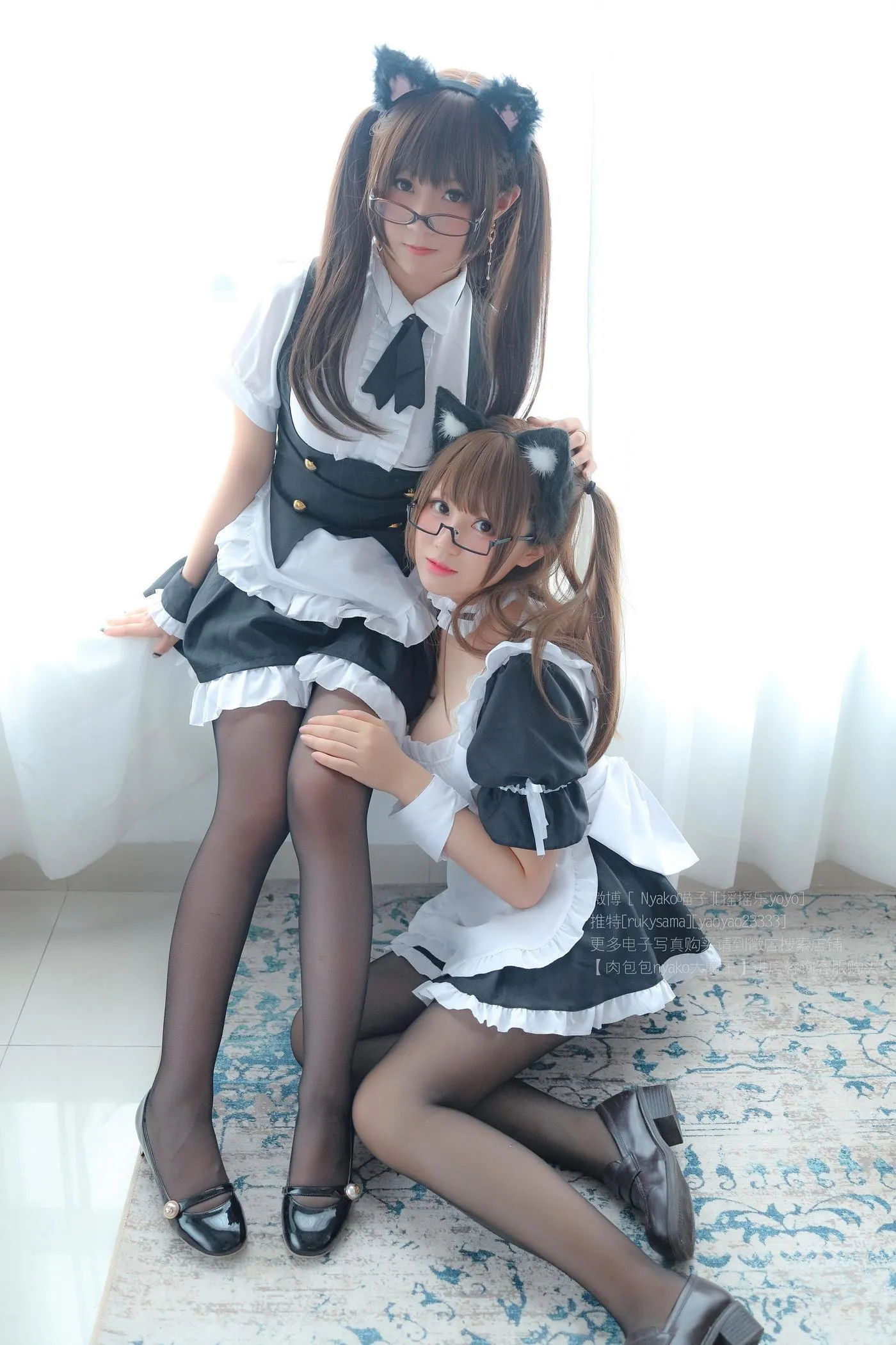 Nyako喵子 – NO.10 摇摇乐 双人女仆[23] [49P]插图9